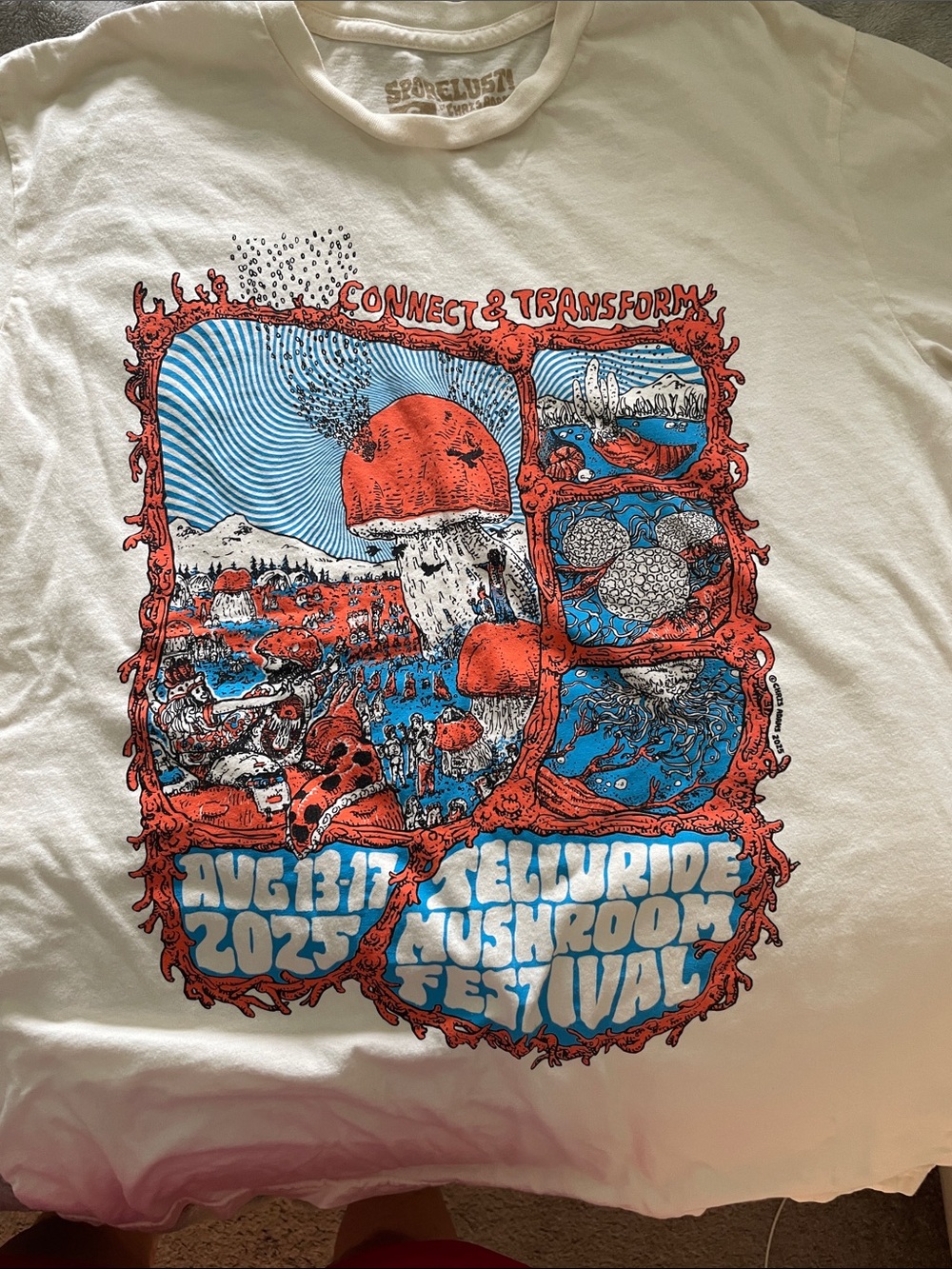 Telluride Mushroom Festival T-shirt August 2025